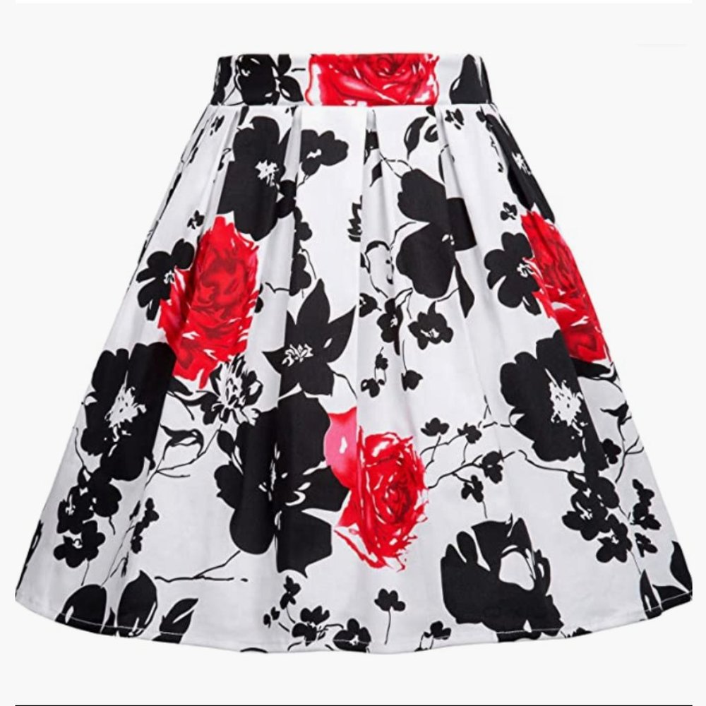 Grace Karin Girls Floral Short Skirts with Pockets 11-12yrs